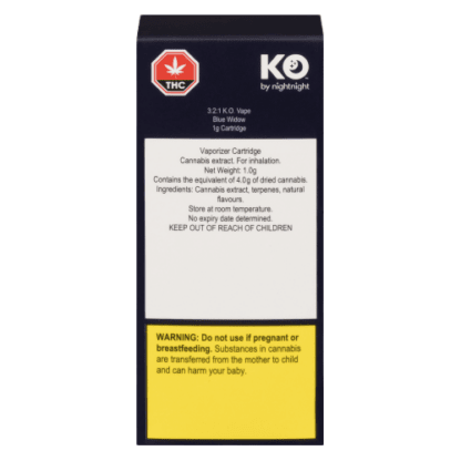 3:2:1 K.O. Blue Widow 510 Vape Cart (K.O. by NightNight)