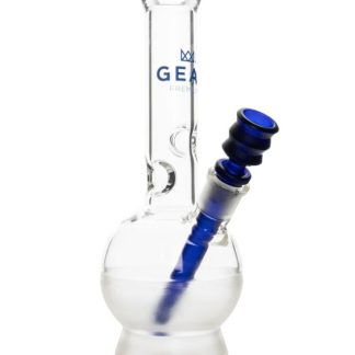 Gear 10" Blue Bubble Base Bong
