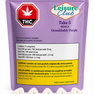 Granddaddy Purple Tablets - 5 x 10mg (Leisure Club)