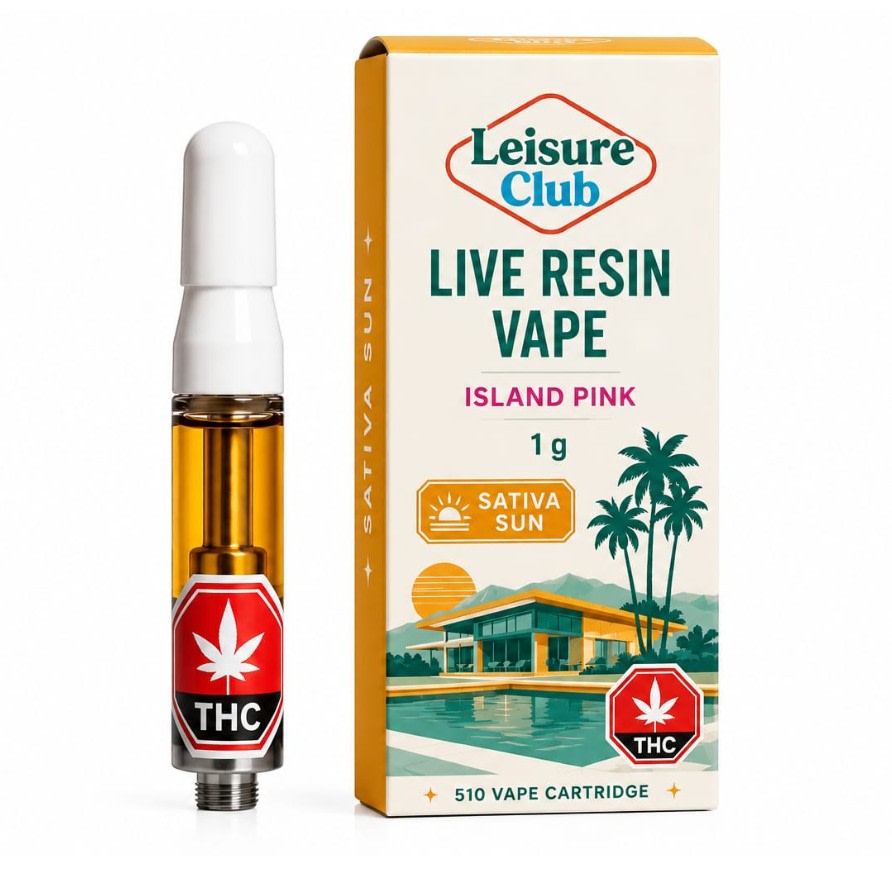 Sativa Sun Live Resin 510 Vape Cart - 1g (Leisure Club)