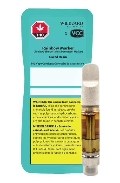 Rainbow Marker Cured Resin 510 Vape Cart - 1g (Wildcard Extracts)