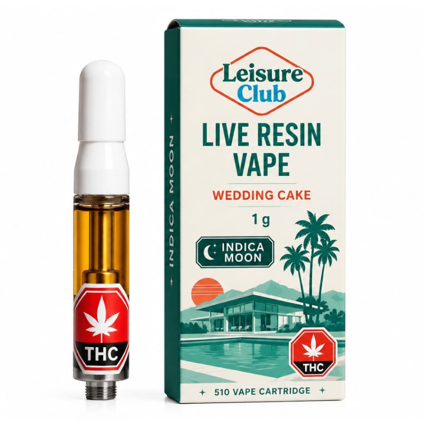 Indica Moon Live Resin 510 Vape Cart - 1g (Leisure Club)