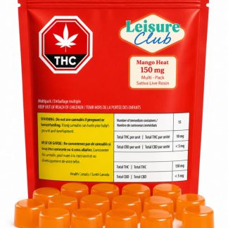 Mango Heat Live Rosin Multipack Gummies - 15 x 10mg (Leisure Club)