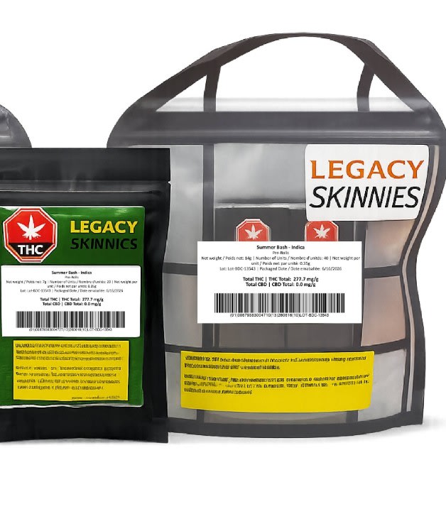 Summer Bash Indica P/R - 40 x 0.35g (Legacy Skinnies)