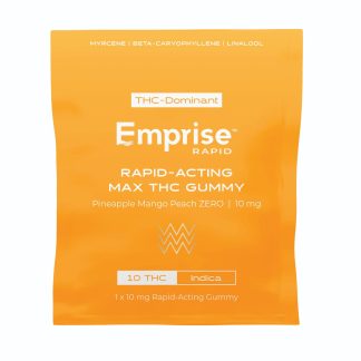 Pineapple Mango Peach Zero Rapid Gummies - 10 x 10mg (Emprise Raipid)