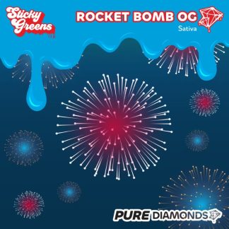 Rocket Bomb OG Liquid Diamonds 510 Vape Cart - 0.95g (Sticky Greens)