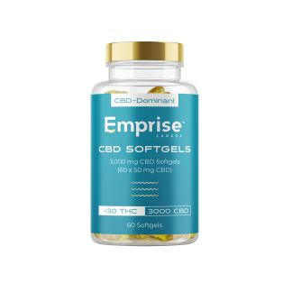 3000mg CBD Softgels - 60 x 50mg (Emprise)