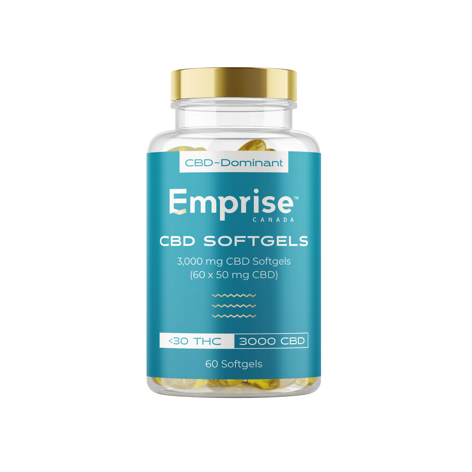 3000mg CBD Softgels - 60 x 50mg (Emprise)