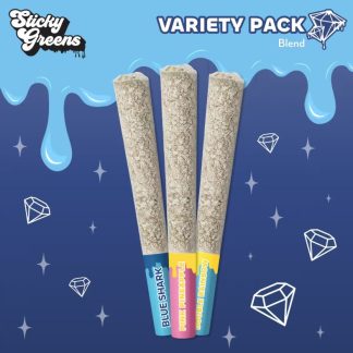 Diamond Coated Infused Variety Pack P/R - 3 x 0.5g (Sticky Greens)